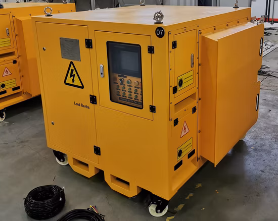 Banco de carga externo de 500 kW para teste de gerador UPS